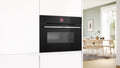 Bosch CMG7241B1A Series 8 Black Glass 60cm Wide Built-In Combination Microwave Oven