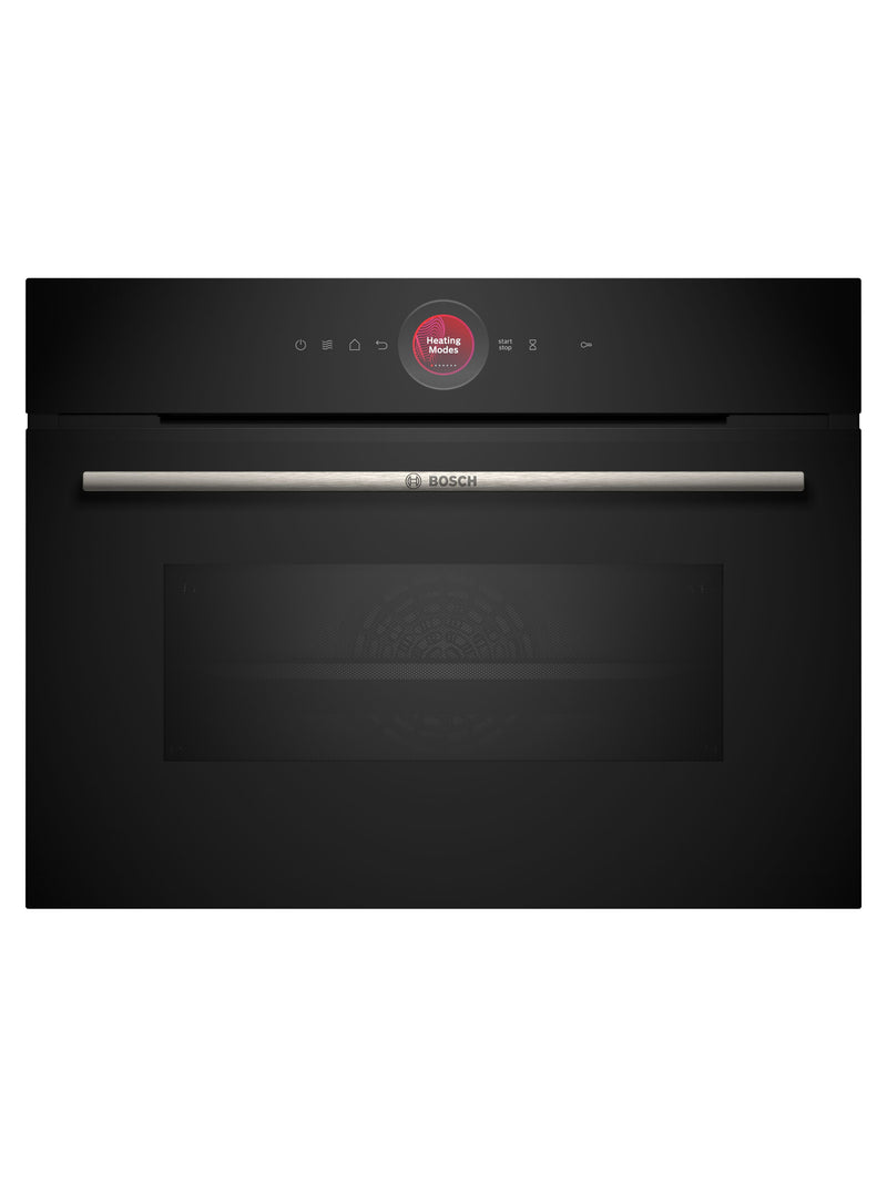 Bosch CMG7241B1A Series 8 Black Glass 60cm Wide Built-In Combination Microwave Oven