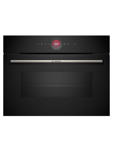 Bosch CMG7241B1A Series 8 Black Glass 60cm Wide Built-In Combination Microwave Oven