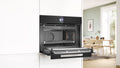Bosch CMG936AB1A Series 8 Black Glass 60cm Wide Built-In Combination Microwave Oven