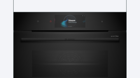 Bosch CSG958DB1 Series 8 Black Glass 60cm Wide Built-In Combination Steam Oven
