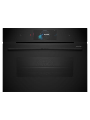 Bosch CSG958DB1 Series 8 Black Glass 60cm Wide Built-In Combination Steam Oven