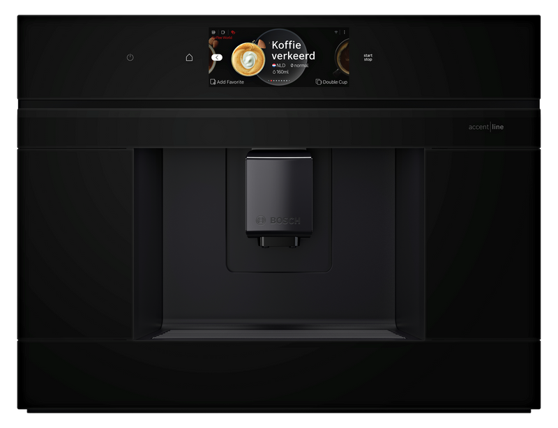Bosch CTL9181B0F Series 8 Black Glass 60cm Wide Built-In Fully Automatic Coffee Machine