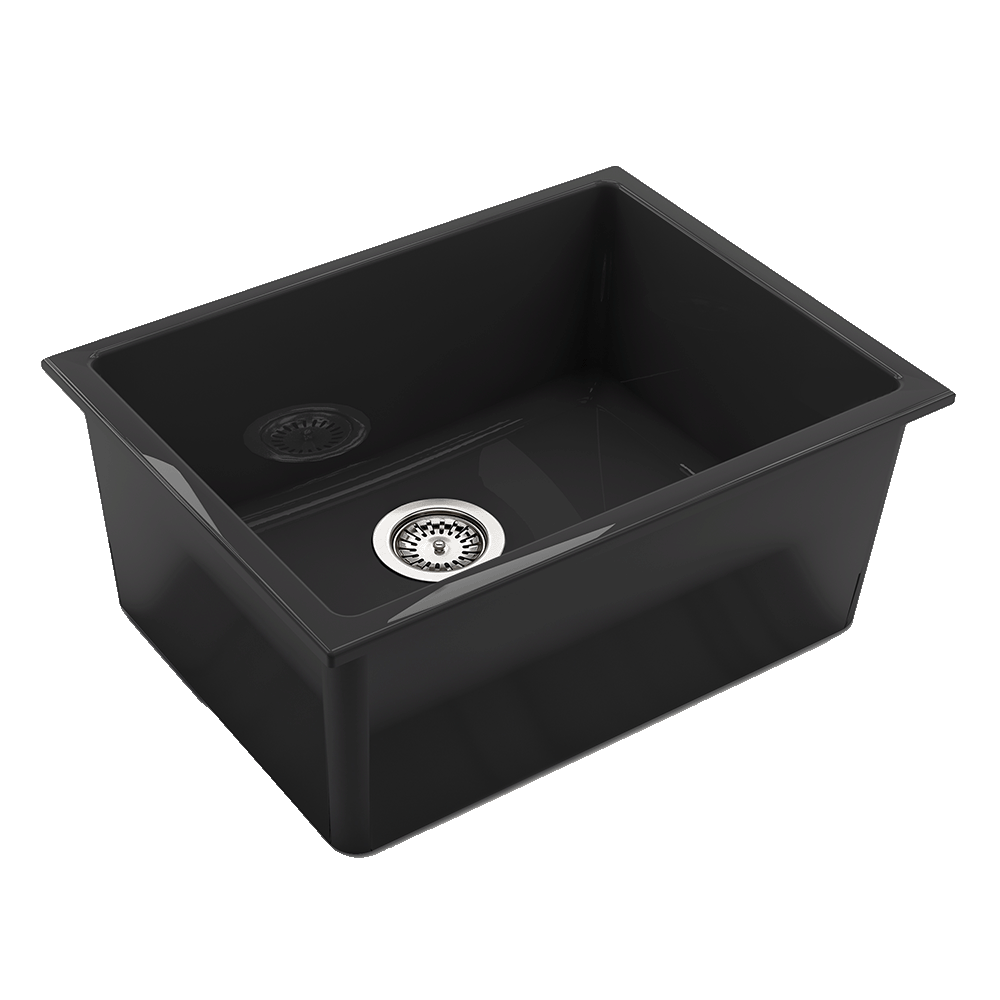 Chambord CONSTANCE-3B Black Fireclay Sink