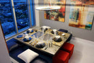 Cook N Dine UltraDine built-in teppanyaki grill inlaid in an apartment dining table