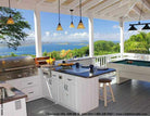 Cook N Dine UltraDine built-in inlay teppanyaki grill cooking at a table
