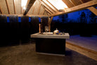 Cook N Dine MO-111 built-in teppanyaki grill in a mobile outdoor kitchen island