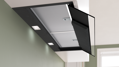 Bosch DBB98ET60A Series 8 Matte Black 90cm Wide Integrated Rangehood