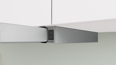 Bosch DFM064W55A Series 2 Metallic Silver 60cm Wide Slideout Rangehood
