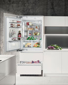 Liebherr ECBN 5066 refrigerator interior with open doors