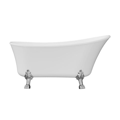 Fienza FR26 1500mm Wide Clawfoot Freestanding Acrylic Bath With Claw Feet