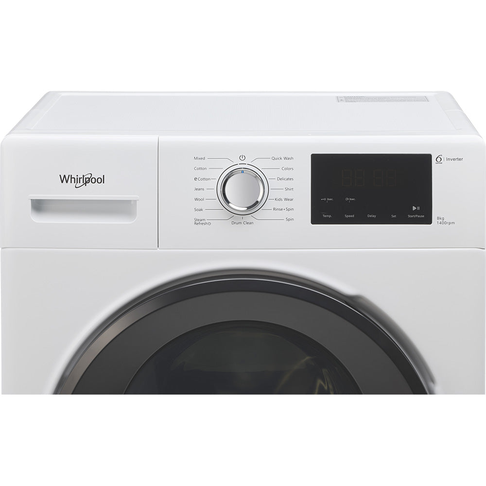 Whirlpool FWRB8012IW 8kg White Front Loader Washing Machine - Detail