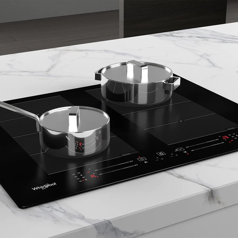 Whirlpool WS8865NEP 65cm 4 Zone 6th Sense Induction Cooktop