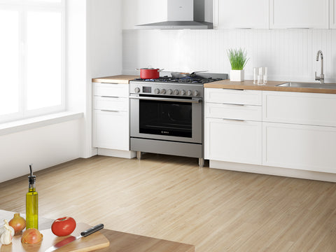 Bosch HSB738357A Series 6 Stainless Steel 90cm Wide Duel Fuel Freestanding Cooker