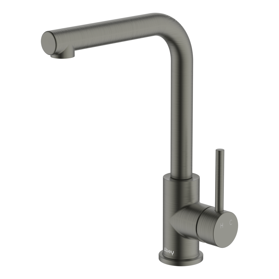 Gareth Ashton Lucia lead free side lever sink mixer in Gun Metal