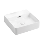 Gareth Ashton Vela 43cm wall hung square basin with overflow