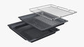Bosch CMG936AB1A Series 8 Black Glass 60cm Wide Built-In Combination Microwave Oven