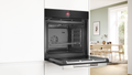 Bosch HBG7341B1A Series 8 Black Glass 60cm Wide Built-In Oven