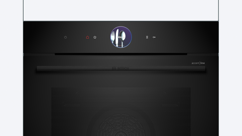 Bosch HBG976MB1A Series 8 Black Glass 60cm Wide Built-In Oven