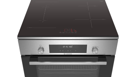 Bosch HLS79R351A Series 6 Stainless Steel 60cm Wide Freestanding Induction Cooker
