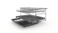 Bosch HLS79R351A Series 6 Stainless Steel 60cm Wide Freestanding Induction Cooker
