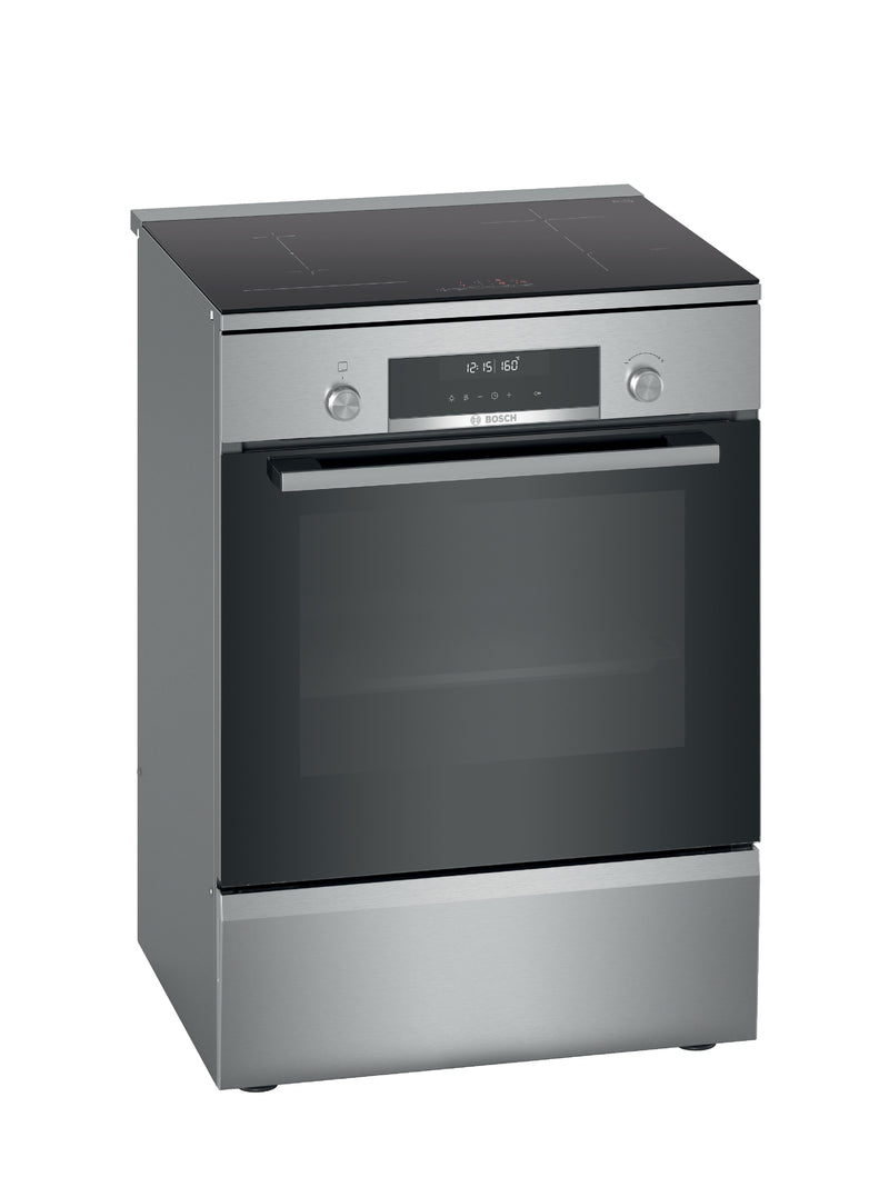 Bosch HLS79R351A Series 6 Stainless Steel 60cm Wide Freestanding Induction Cooker