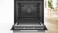 Bosch HMG7761B1A Series 8 Black Glass 60cm Wide Built-In Oven With Microwave Function