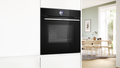 Bosch HMG7761B1A Series 8 Black Glass 60cm Wide Built-In Oven With Microwave Function