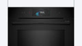 Bosch HNG978QB1A Series 8 Black Glass 60cm Wide Built-In Oven With Steam & Microwave Functions