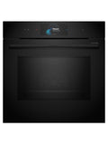 Bosch HNG978QB1A Series 8 Black Glass 60cm Wide Built-In Oven With Steam & Microwave Functions
