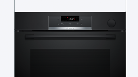 Bosch HRG572EB3A Series 6 Black Glass 60cm Wide Built-In Oven With Steam Function