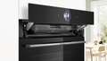 Bosch HRG776MB1A Series 8 Black Glass 60cm Wide Built-In Oven With Steam Function