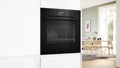 Bosch HRG978NB1A Series 8 Black Glass 60cm Wide Built-In Oven With Steam Function