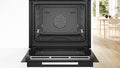 Bosch HSG958DB1A Series 8 Black Glass 60cm Wide Built-In Oven With Steam Function
