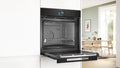 Bosch HSG958DB1A Series 8 Black Glass 60cm Wide Built-In Oven With Steam Function