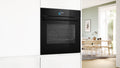 Bosch HSG958DB1A Series 8 Black Glass 60cm Wide Built-In Oven With Steam Function
