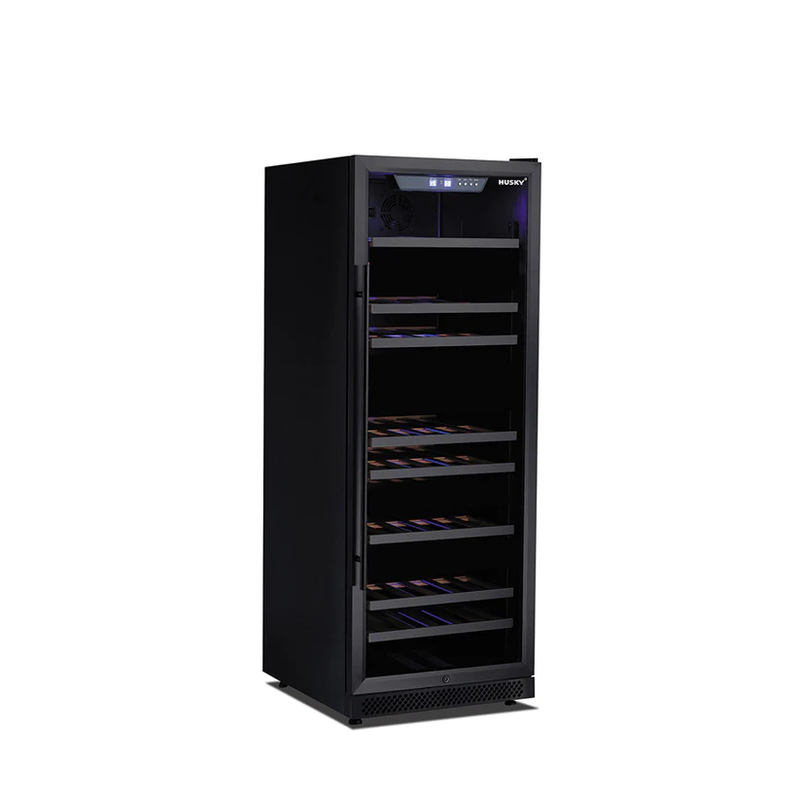 Husky HUSWS128DMBZY Riserva 380L Dual Zone Wine Fridge in Black