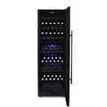 Husky HUSWS168DMBZY Riserva 450L Dual Zone Wine Fridge in Black