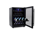 Husky HUSWS54DMBZY Riserva 154L Dual Zone Wine Fridge in Black
