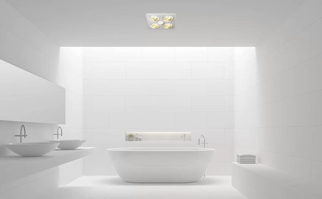 IXL 12301 Tastic Silhouette 3 in 1 Bathroom Heater, Exhaust Fan & Light - view 3