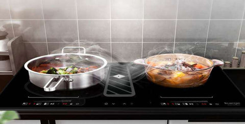 Kleenmaid ICTFX9042 90cm wide Induction Cooktop with Integrated Air Extraction System