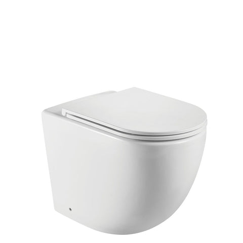 Fienza K002376MW Koko Matte White Wall-Faced Toilet Suite