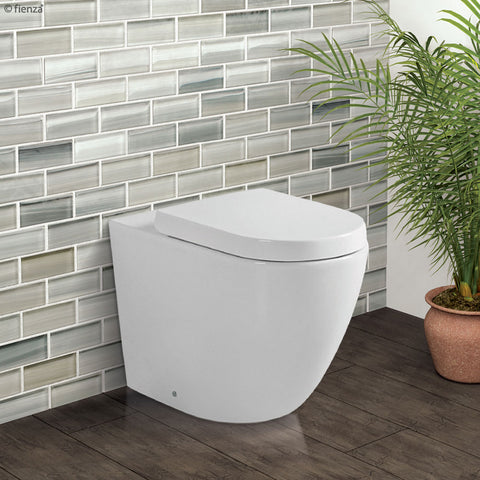 Fienza K002376 Koko Gloss White Wall-Faced Toilet Suite