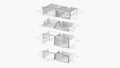 Bosch KFI96AXEAA Series 6 Black Stainless Steel Four Door Freestanding Fridge-Freezer