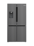 Bosch KFI96AXEAA Series 6 Black Stainless Steel Four Door Freestanding Fridge-Freezer