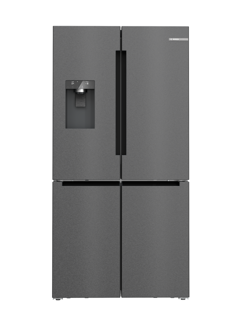 Bosch KFI96AXEAA Series 6 Black Stainless Steel Four Door Freestanding Fridge-Freezer