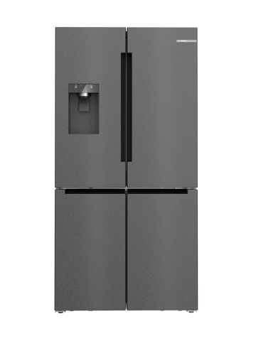 Bosch KFI96AXEAA Series 6 Black Stainless Steel Four Door Freestanding Fridge-Freezer