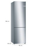 Bosch KGN36VI3AA Series 4 Stainless Steel Two Door Freestanding Fridge-Freezer