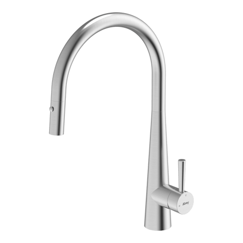 Gareth Ashton KTA014-316-BR Gooseneck Pull Out Dual Spray Function Stainless Steel Kitchen Mixer