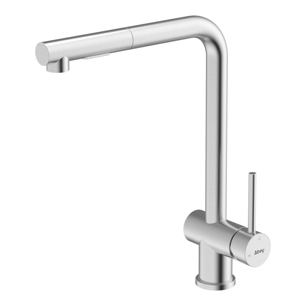 Gareth Ashton KTA030-316-BR 316 Squareneck Pull Out Kitchen Mixer